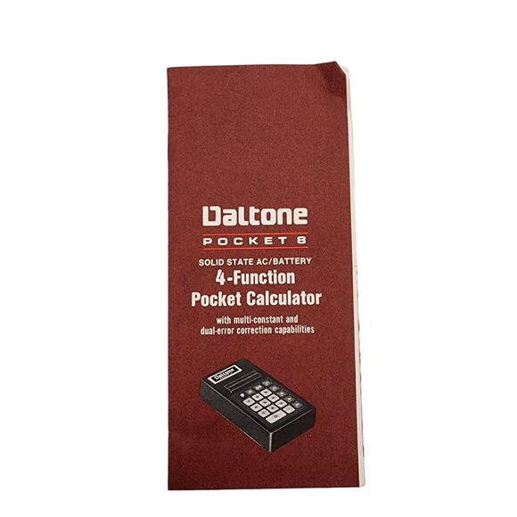 VERY RARE Daltone Pocket 8 Vintage Calculator in Original Box - Working - Picture 13 of 16